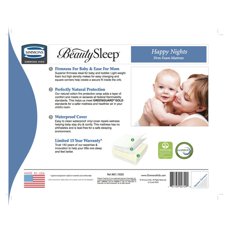 Simmons Kids Beauty Sleep prototyping Waterproof